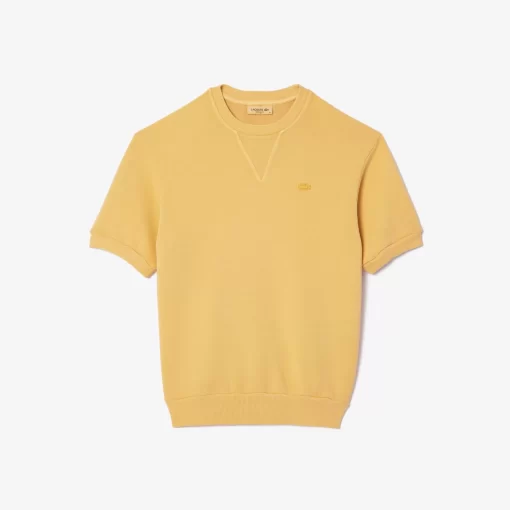 Lacoste T-Shirts-Natural Dyed Cotton Fleece T-Shirt