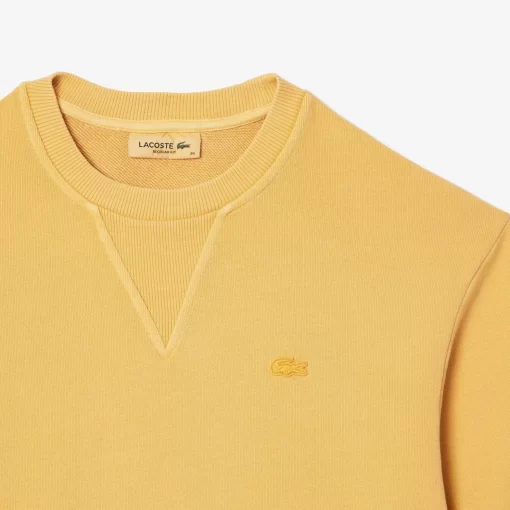 Lacoste T-Shirts-Natural Dyed Cotton Fleece T-Shirt