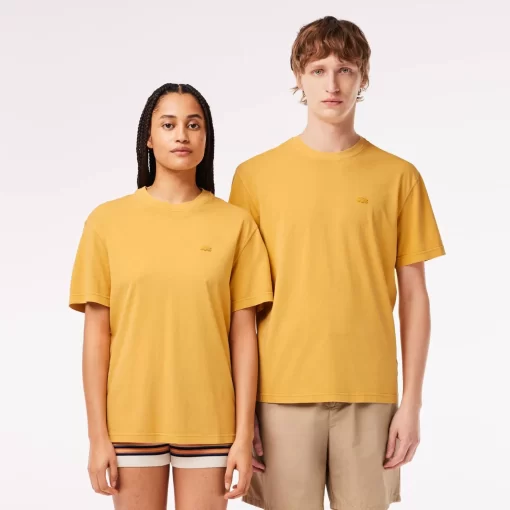 Lacoste T-Shirts-Natural Dyed Jersey T-Shirt