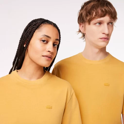 Lacoste T-Shirts-Natural Dyed Jersey T-Shirt