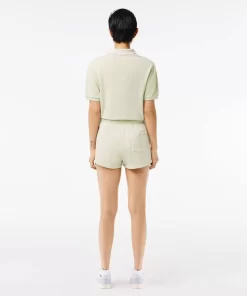 Lacoste Trousers & Shorts-Natural Dyed Short Cotton Fleece Shorts