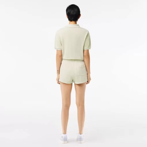 Lacoste Trousers & Shorts-Natural Dyed Short Cotton Fleece Shorts