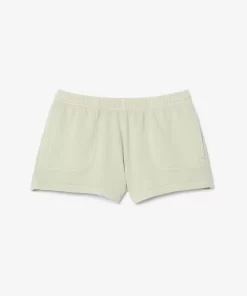 Lacoste Trousers & Shorts-Natural Dyed Short Cotton Fleece Shorts