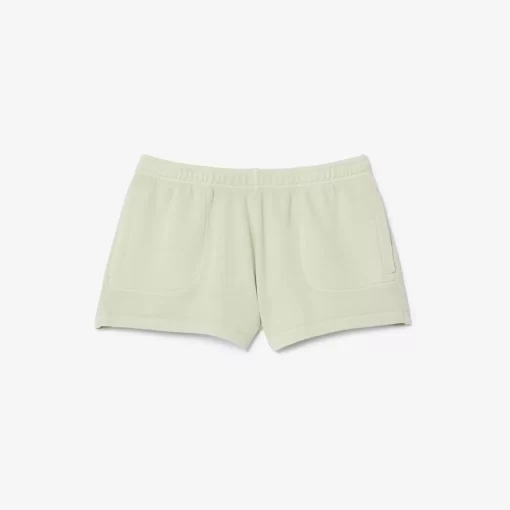 Lacoste Trousers & Shorts-Natural Dyed Short Cotton Fleece Shorts