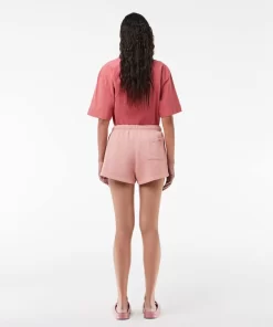 Lacoste Trousers & Shorts-Natural Dyed Short Cotton Fleece Shorts