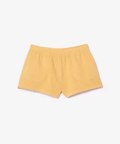 Lacoste Trousers & Shorts-Natural Dyed Short Cotton Fleece Shorts