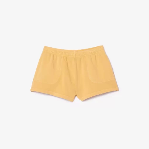 Lacoste Trousers & Shorts-Natural Dyed Short Cotton Fleece Shorts