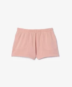 Lacoste Trousers & Shorts-Natural Dyed Short Cotton Fleece Shorts