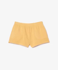 Lacoste Trousers & Shorts-Natural Dyed Short Cotton Fleece Shorts