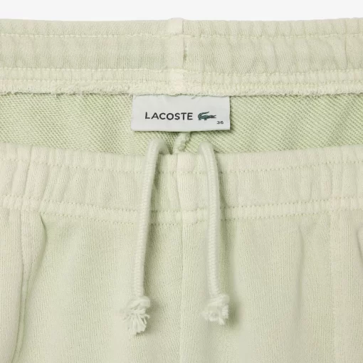 Lacoste Trousers & Shorts-Natural Dyed Short Cotton Fleece Shorts