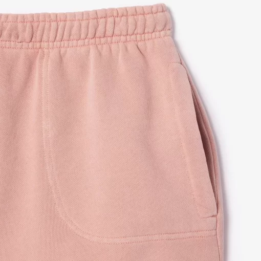 Lacoste Trousers & Shorts-Natural Dyed Short Cotton Fleece Shorts