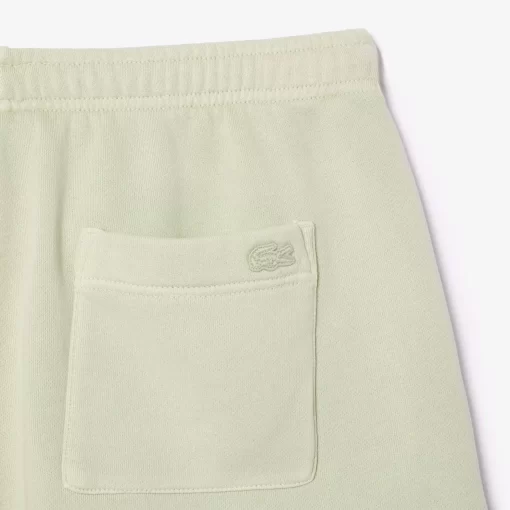 Lacoste Trousers & Shorts-Natural Dyed Short Cotton Fleece Shorts