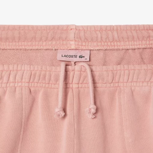 Lacoste Trousers & Shorts-Natural Dyed Short Cotton Fleece Shorts