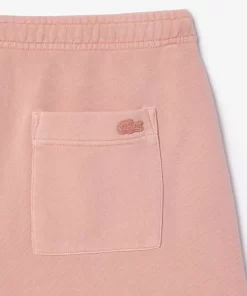 Lacoste Trousers & Shorts-Natural Dyed Short Cotton Fleece Shorts