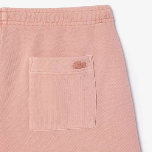 Lacoste Trousers & Shorts-Natural Dyed Short Cotton Fleece Shorts