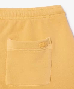 Lacoste Trousers & Shorts-Natural Dyed Short Cotton Fleece Shorts