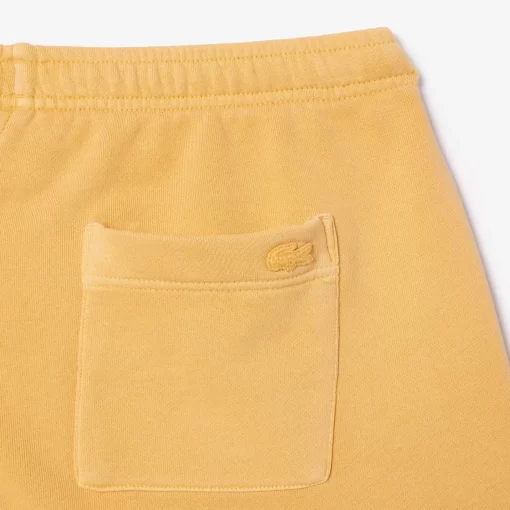 Lacoste Trousers & Shorts-Natural Dyed Short Cotton Fleece Shorts