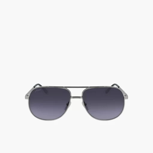 Lacoste Sunglasses-Navigator Metal Signature 101 Sunglasses