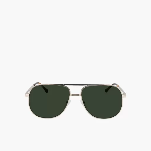 Lacoste Sunglasses-Navigator Metal Signature 101 Sunglasses