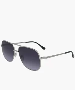 Lacoste Sunglasses-Navigator Metal Signature 101 Sunglasses