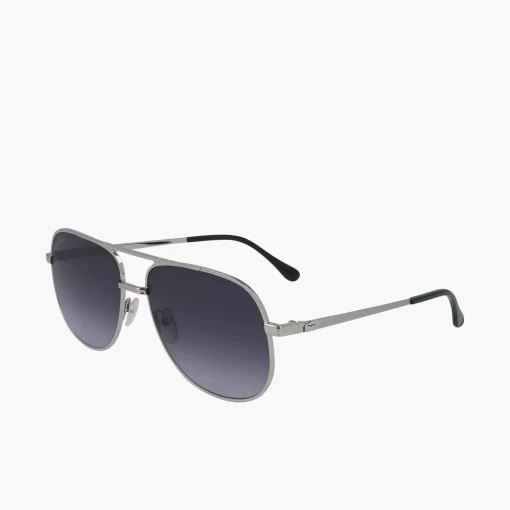 Lacoste Sunglasses-Navigator Metal Signature 101 Sunglasses