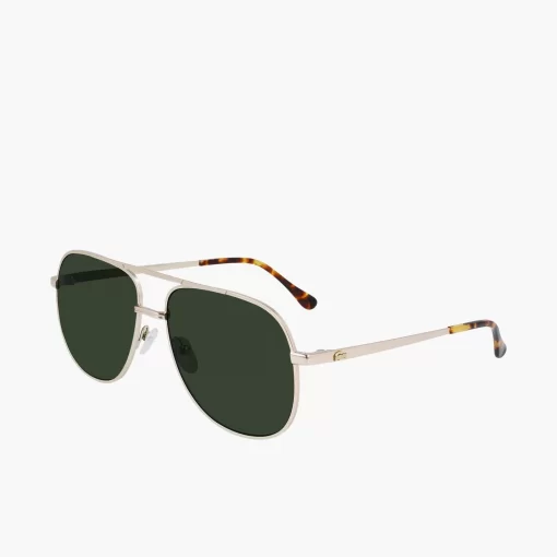 Lacoste Sunglasses-Navigator Metal Signature 101 Sunglasses