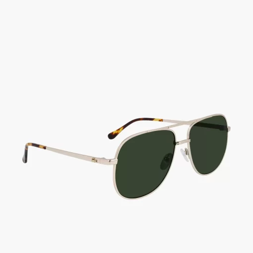 Lacoste Sunglasses-Navigator Metal Signature 101 Sunglasses