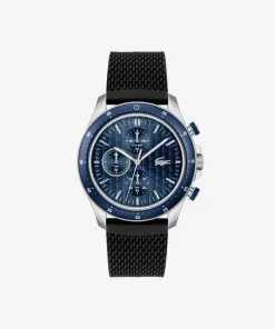 Lacoste Watches-Neoheritage Chrono Watch Black Silicone