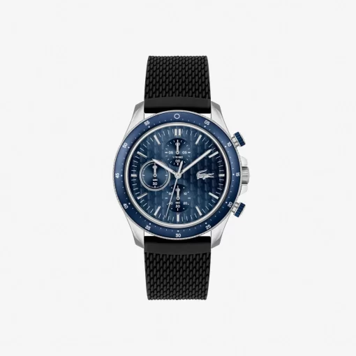 Lacoste Watches-Neoheritage Chrono Watch Black Silicone