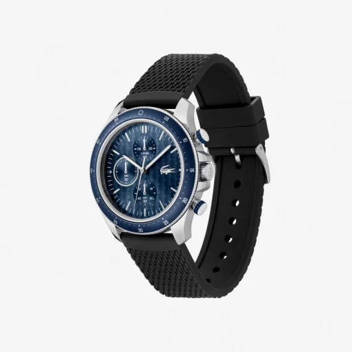 Lacoste Watches-Neoheritage Chrono Watch Black Silicone