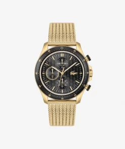 Lacoste Watches-Neoheritage Chrono Watch Gold Ip Mesh