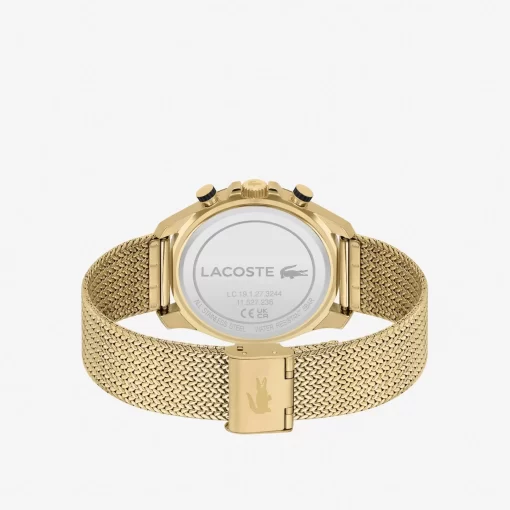 Lacoste Watches-Neoheritage Chrono Watch Gold Ip Mesh