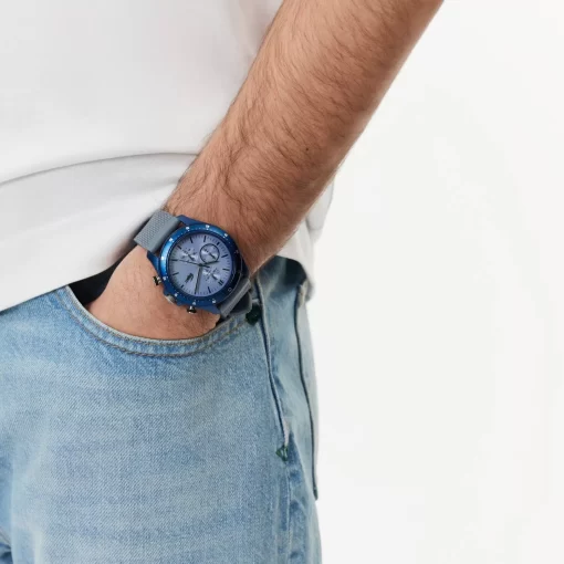 Lacoste Watches-Neoheritage Silicone Chronograph Watch