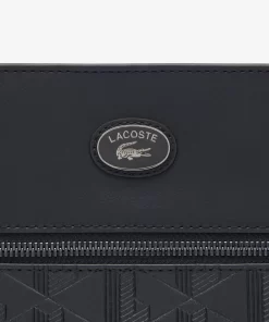 Lacoste Vertical Bags-Nomogramme Slimline Textured Motif Shoulder Bag