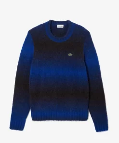 Lacoste Knitwear-Ombre Effect Alpaca Wool Sweater