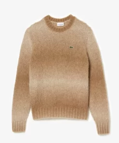 Lacoste Knitwear-Ombre Effect Alpaca Wool Sweater