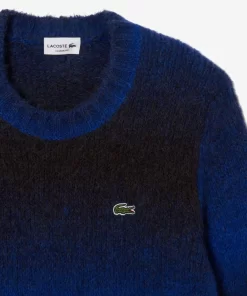 Lacoste Knitwear-Ombre Effect Alpaca Wool Sweater