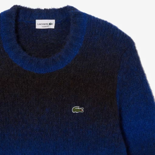 Lacoste Knitwear-Ombre Effect Alpaca Wool Sweater