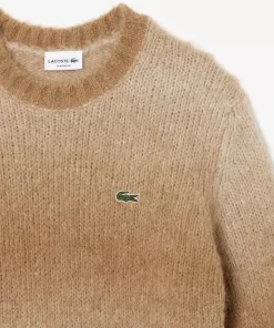 Lacoste Knitwear-Ombre Effect Alpaca Wool Sweater