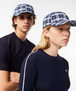 Lacoste Caps & Hats-Organic Cotton Checkered Cap