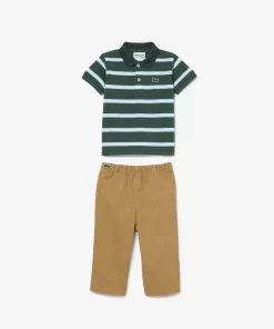 Lacoste Accessories-Organic Cotton Mini Pique Pyjama Gift Set