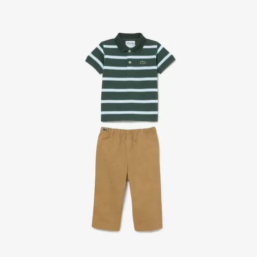 Lacoste Accessories-Organic Cotton Mini Pique Pyjama Gift Set