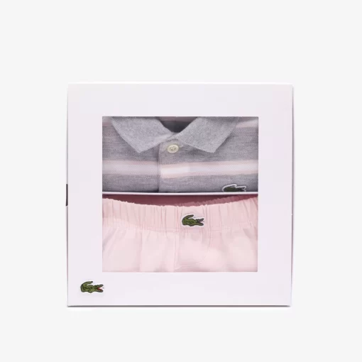 Lacoste Accessories-Organic Cotton Mini Pique Pyjama Gift Set