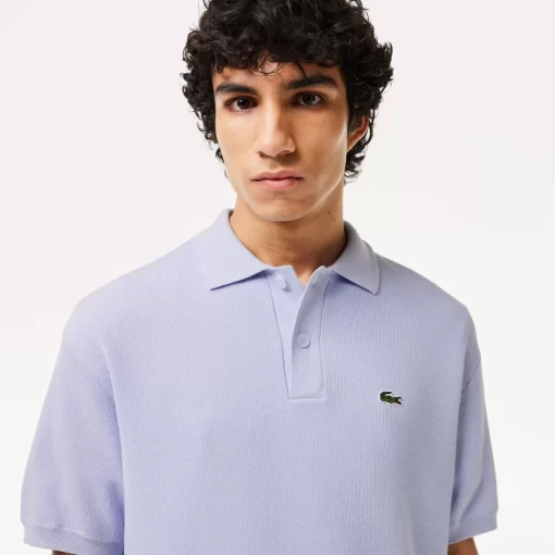 Lacoste Knitwear-Organic Cotton Polo Shirt Neck Sweater