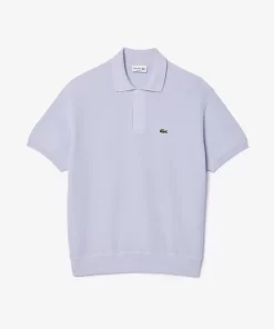 Lacoste Knitwear-Organic Cotton Polo Shirt Neck Sweater