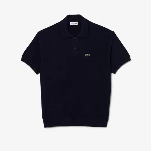 Lacoste Knitwear-Organic Cotton Polo Shirt Neck Sweater