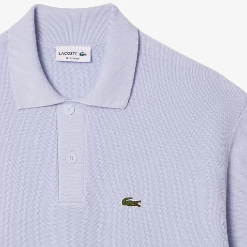 Lacoste Knitwear-Organic Cotton Polo Shirt Neck Sweater