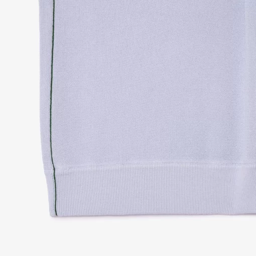 Lacoste Knitwear-Organic Cotton Polo Shirt Neck Sweater