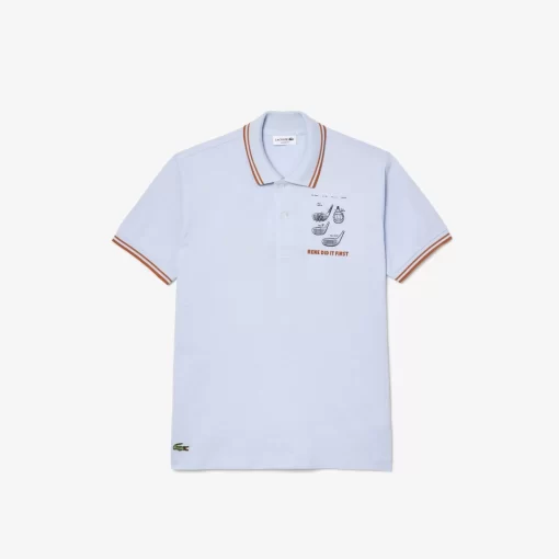 Lacoste Polo Shirts-Original L.12.12 Embroidered Patent Cotton Polo Shirt