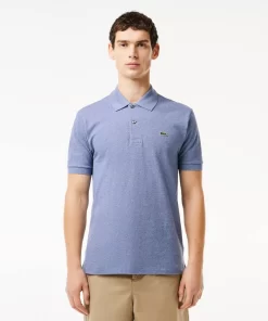 Lacoste Polo Shirts-Original L.12.12 Heathered Petit Pique Cotton Polo Shirt